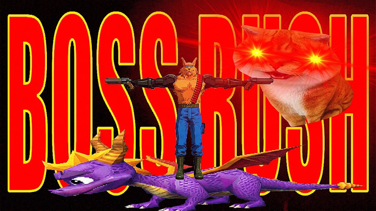 СТРИМ С ЧИПАЕМ#552 - ТАЩИМ BOSS RUSH от КИКУ (120 ЗЛЫХ БОСЯКОВ на PS1 ПРОТИВ ЧИПАЯ) - ЧАС?