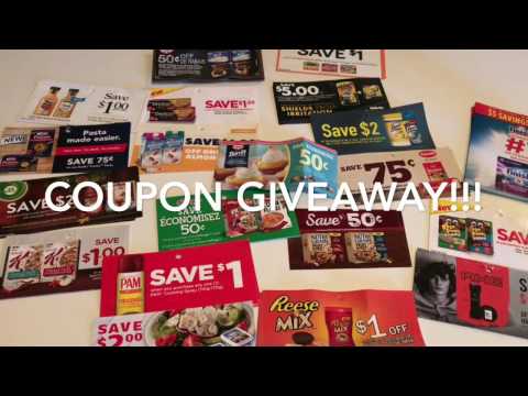 COUPON GIVEAWAY!!  ** CLOSED ** Video