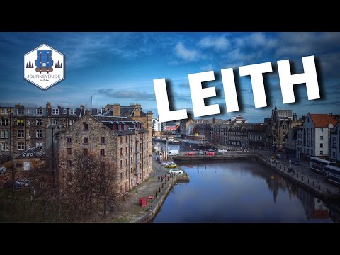 Leith Scotland, walk and drone in 4k