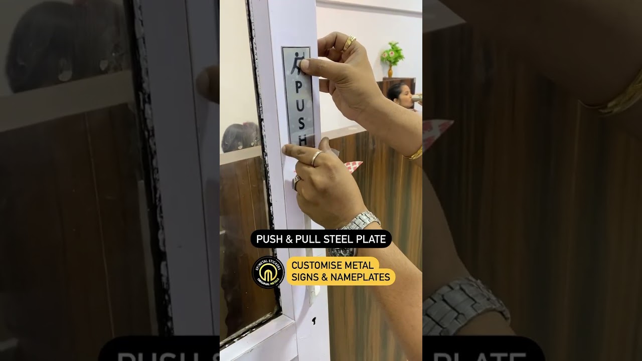 Push & Pull Metal Signs  | For order WhatsApp Us@ +918448278309