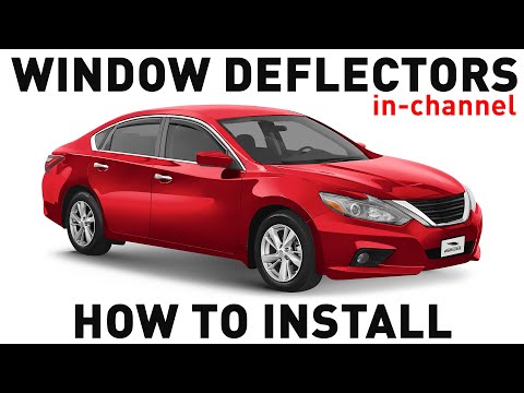 How to install Shatterproof In-Channel Window Deflectors for Nissan Altima 2013-2018