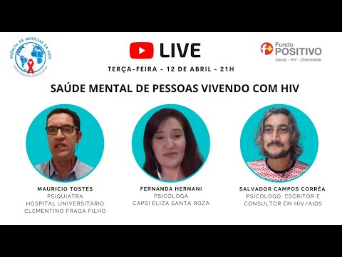 LIVE ÀS TERÇAS: Saúde Mental de Pessoas Vivendo com HIV