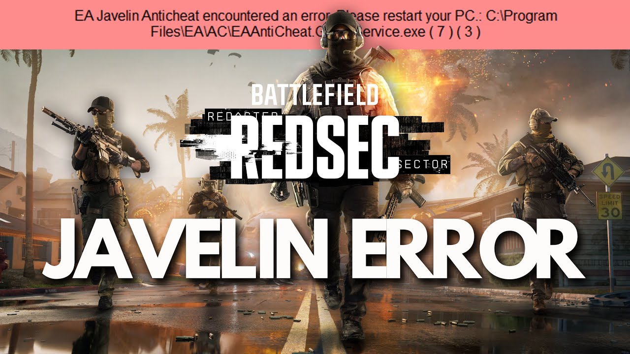 Battlefield REDSEC EA Javelin Anticheat Errors Encountered An Error (7/43/9/2/1053/1058) FIX🎮🔥
