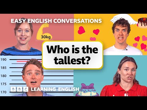 誰最高？ 簡易英文對話 💬 第18集 (Who is the tallest? Easy English Conversations 💬 Episode 18)