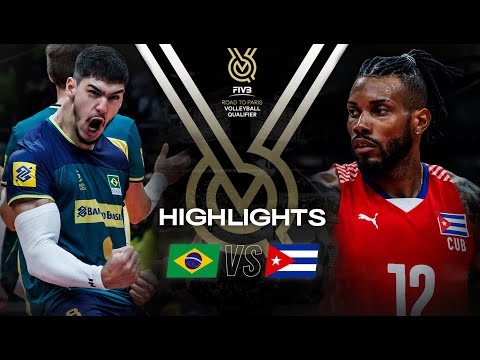 Волейбол BRA vs. CUB — Highlights | Men's OQT 2023