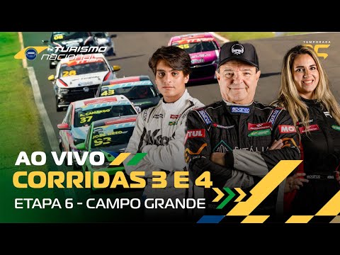 TURISMO NACIONAL 2025 | AO VIVO | 6ª ETAPA - CORRIDAS 3 E 4  - CAMPO GRANDE