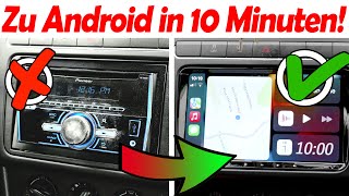 2 Din Radio in 10 Minuten in VW Polo einbauen: A-Sure K42 Android Auto Apple Carplay