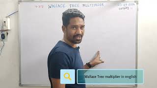 4×4 WALLACE TREE MULTIPLIER | VLSI design