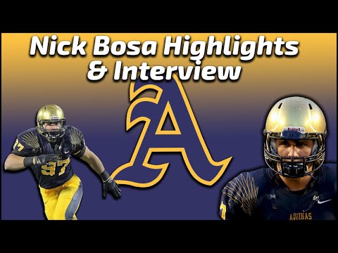 Nick Bosa - St. Thomas Aquinas DE - Highlights/Interviews