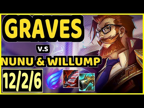 GRAVES vs NUNU & WILLUMP - 12/2/6 KDA JUNGLE GAMEPLAY - EUW Ranked DIAMOND