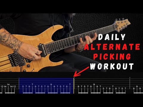 Best 8 MIN Alternate Picking WORKOUT | Endurance, Speed, Timing