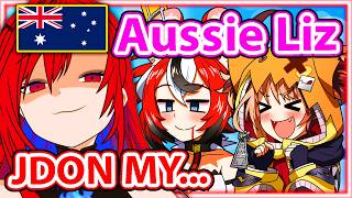 Liz Tried To Imitate Bae and Her Aussie Accent  is Something Else 【Hololive】