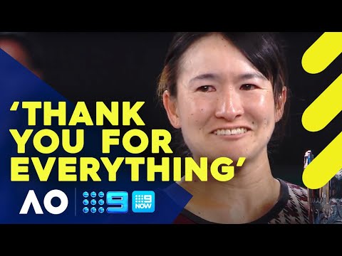 Japanese star's emotional runner-up speech - Australian Open 2023 | Wide World of Sports