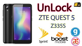 UnLock SIM Card | ZTE QUEST 5 | Z335S | SPRINT | BoosT Mobile | Global Unlocker Tool