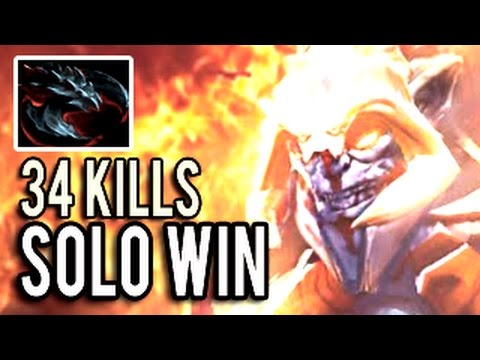 EPIC Huskar Carry Solo Win with 34 Kills & 86k Damage Insane 7.04 Dota 2