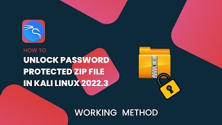 How To Unlock Password Protected ZIP File Without Knowing Password In Kali Linux 2022.3 #kalilinux