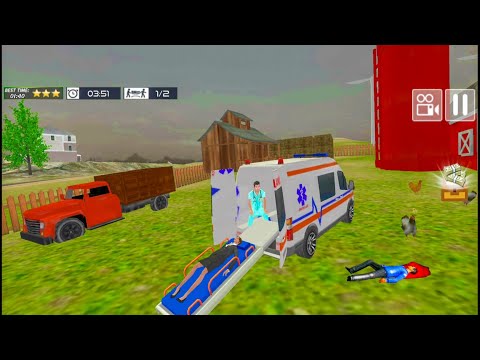 Coast Guard Beach Emergency Ambulance Simulator - City Beach Rescue Driving Game - Android Gameplay