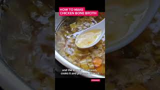 How to Make Chicken Bone Broth   #cooking #instantpot #bonebroth #cookingtips #costco
