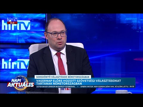 Napi aktuális - Bauer Bence - Az illegális migráció uralja a német választási kampányt - HÍR TV