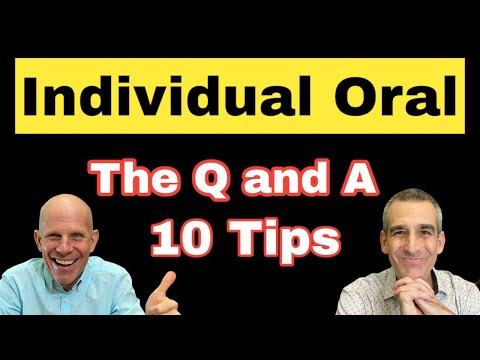 IB ENGLISH A: 10 Tips for the Individual Oral Q and A