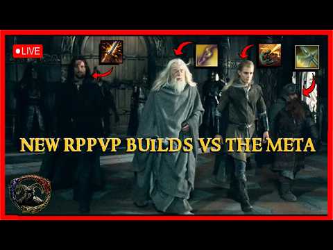 ESO x  LOTR x WOW RP-PVP NEW BUILDS! 🔴LIVESTREAM #eso #esopvp #lotr