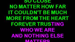 Download lagu Metallica - Nothing Else Matters Karaoke (HQ) mp3