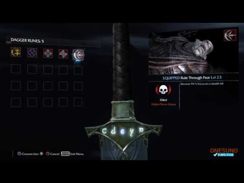 Shadow of Mordor- WEAPON TALENTS pt.3 for newbies (dagger runes)