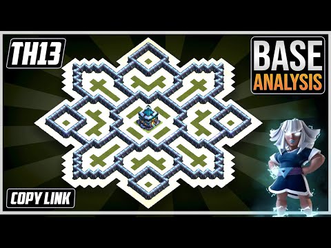 BEST BASE TH13 HYBRID/TROPHY Base 2025 | Town Hall 13 (TH13) Hybrid Base Design – Clash of Clans COC