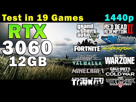 GeForce RTX 3060 12GB + Ryzen 7 5800X | Test in 19 Games | 1440p