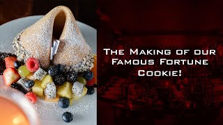 The making of our Giant Fortune Cookie