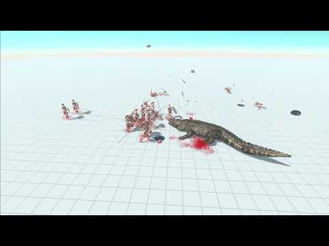 PURUSSAURUS vs SPARTAN WARRIORS! [Animal Revolt Battle Simulator]
