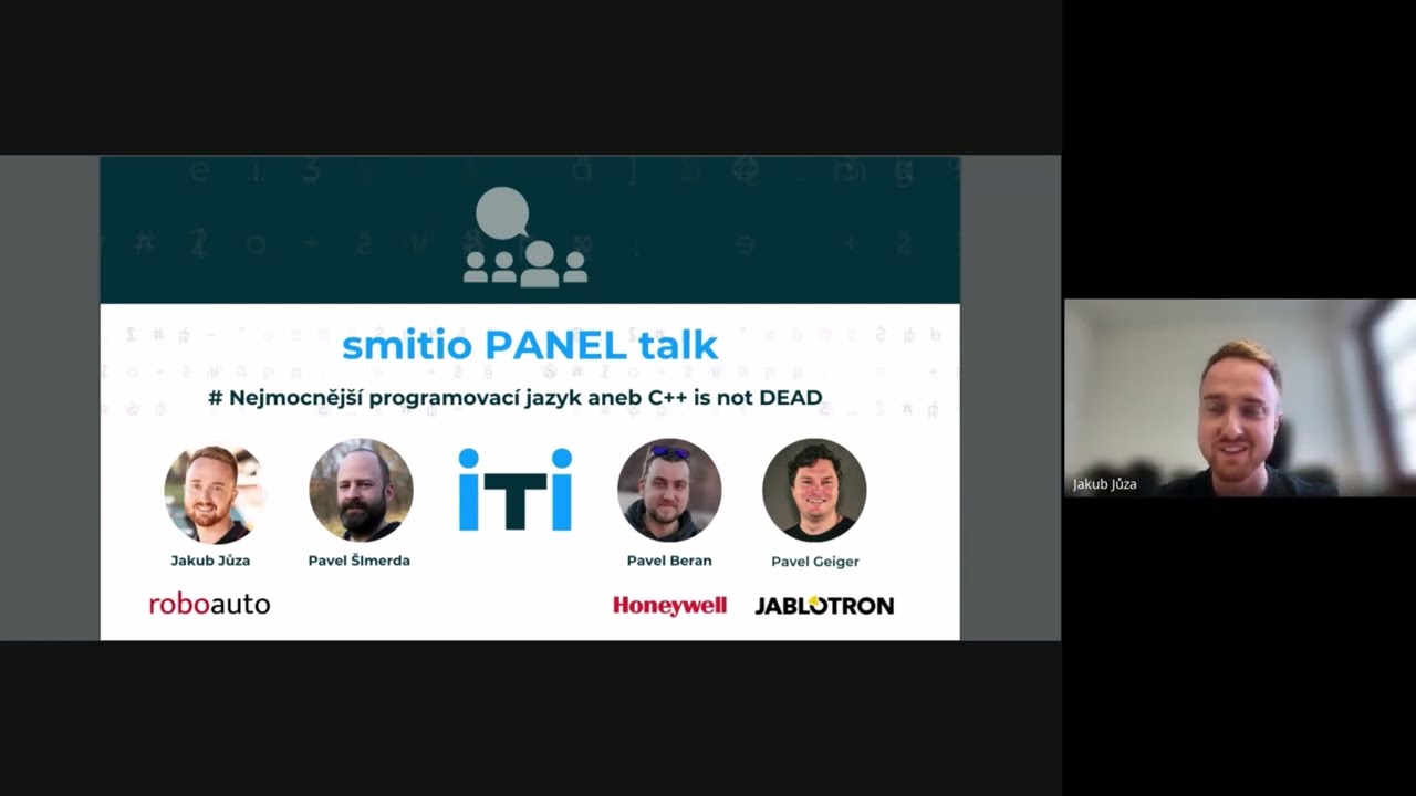 Panelová diskuze o C++ budoucnosti s naším CEO Jakubem