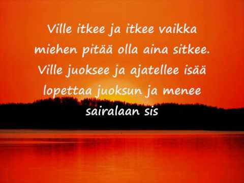 Kappale Ikävä. Sanat ja Laulu