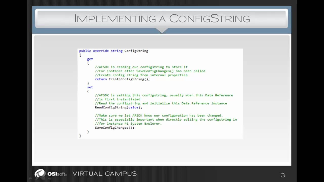 Developing PI AF Data References - Configuration (1/2)