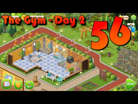 The Gym Day 2 - Playrix Homescapes - Lake House Part 56 - Android Gameplay