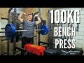 MY FIRST 100KG BENCH PRESS!!! Raw Emotional Footage!