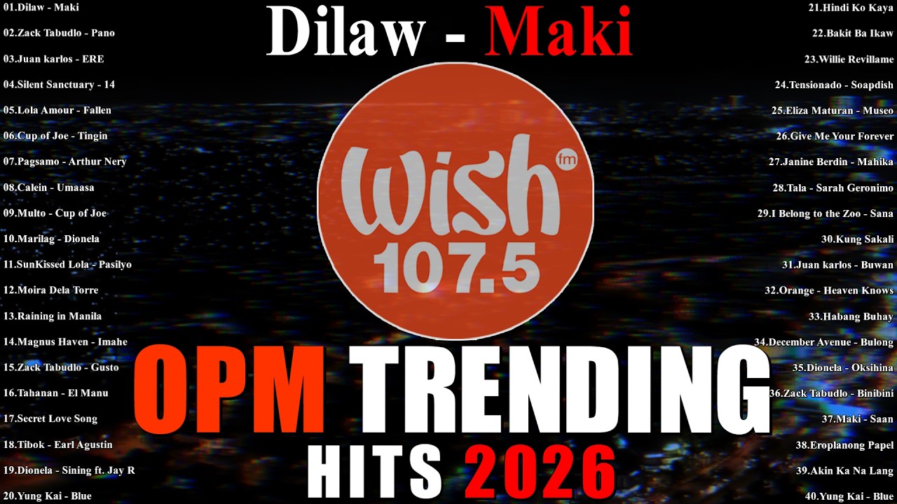 Best OPM Tagalog Love Songs With Lyrics💥💥OPM Trending 2025 Playlist🔥Magbalik, Tadhana, Your Love