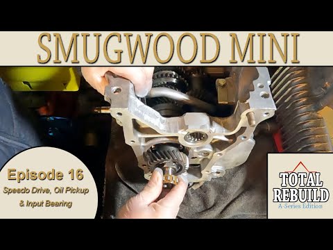 Classic Mini A+ Series Engine Total Rebuild Episode 16 - Speedo Drive, Oil Pickup, Input Bearing