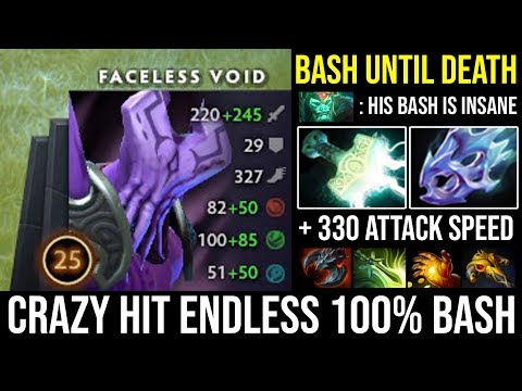 Madness + 330 Attack Speed Crazy Hit Endless Bash Until Death | Faceless Void 1 Chrono 3 Killed DotA