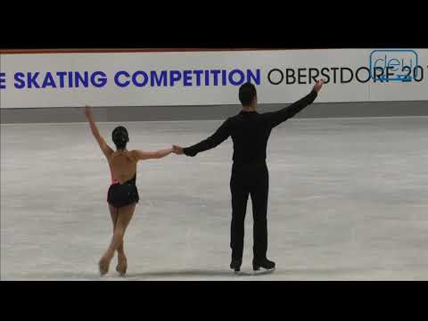 BURGOS /  CAMPOS. Oberstdorf 2018. Masters Pairs - Free Skating. 1 place