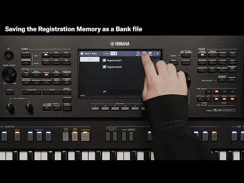 PSR-SX920/SX720- How to Use Registration Memory