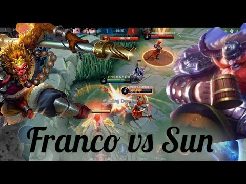 Franco Vs Sun!!!!!!  Ep1 #mobilelegends #franco vs #sun