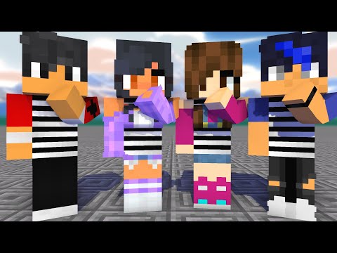 MONSTER SCHOOL:SKIRRI DANCE NEW PRISON APHMAU,JULIA,AARAN,- MINECRAFT ANIMATION