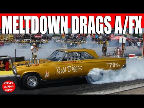 Nitro A/FX Drag Racing Meltdown Drags Byron Dragway