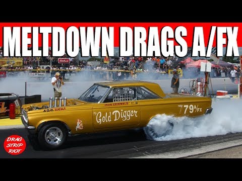 Nitro A/FX Drag Racing Meltdown Drags Byron Dragway Video