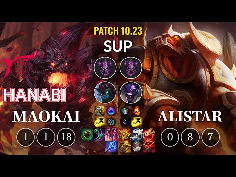 TLN Hanabi Maokai vs Alistar Sup - KR Patch 10.23