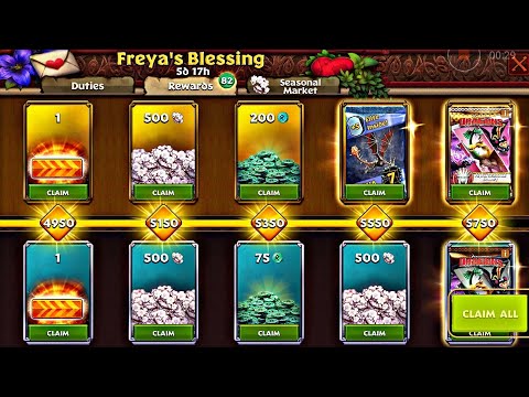 GETTING ALL THE REWARDS OF FREYA'S BLESSING - Dragons: Rise of Berk