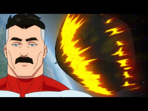 Omni-man TEACHES Invincible to catch an ASTEROID | Invincible Episode 5