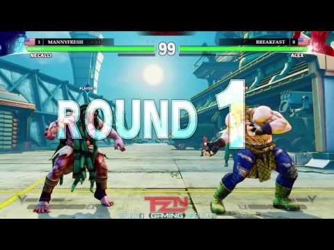 BANZAI BEATDOWN 2 (SFV Tournament Match) MannyFresh[Necalli] VS. Breakfast[Alex] (Winners Bracket)