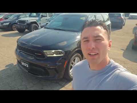 2023 Dodge Durango GT Plus AWD in Black for sale at Kitchener Chrysler Dodge Jeep Ram in Kitchener, ON